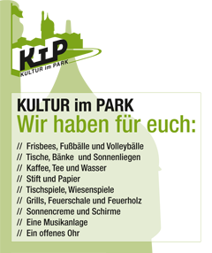 Kulturpark Schlachthof in Wiesbaden: unsere Infowand